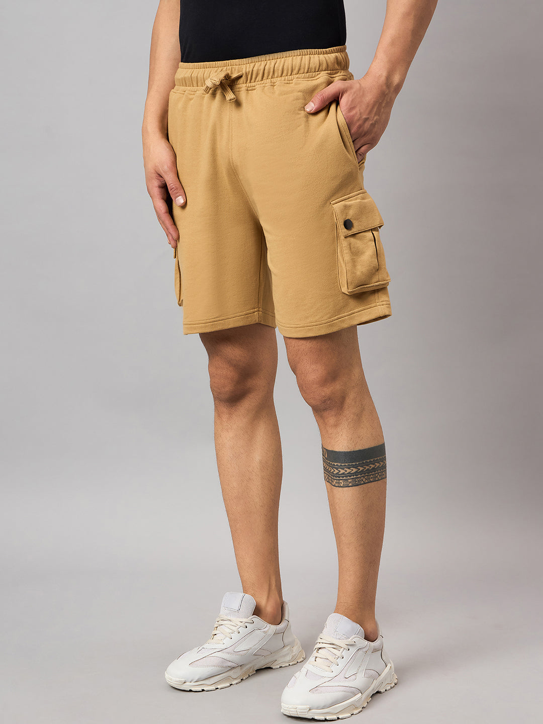 Brown Solid Short