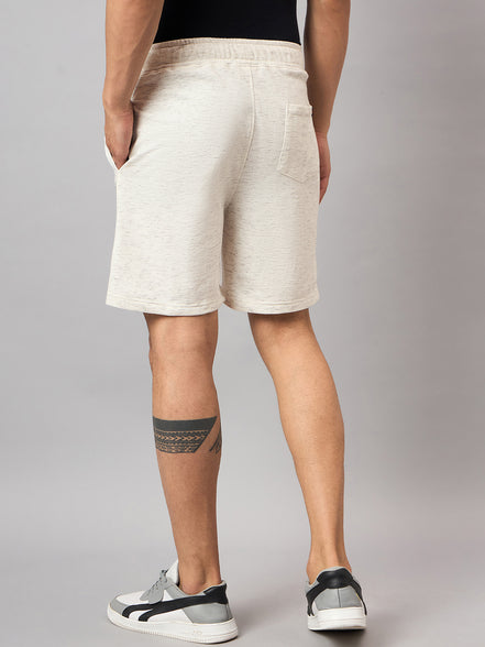 Off White Solid Short