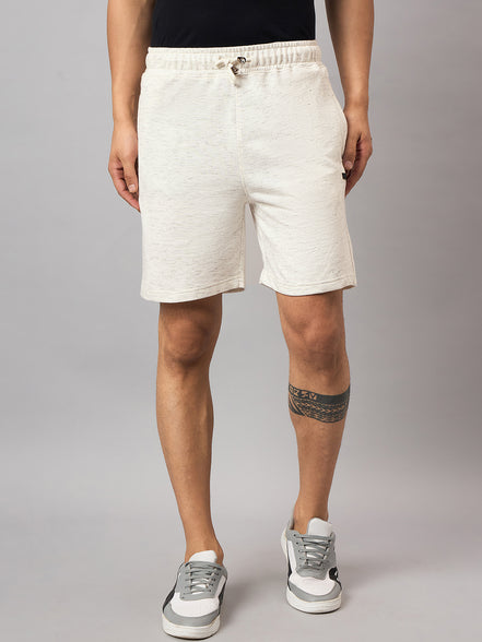Off White Solid Short