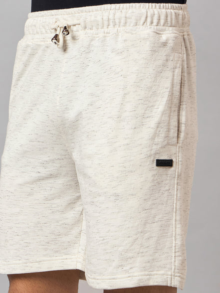 Off White Solid Short