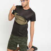 Dark Olive Printed Short
