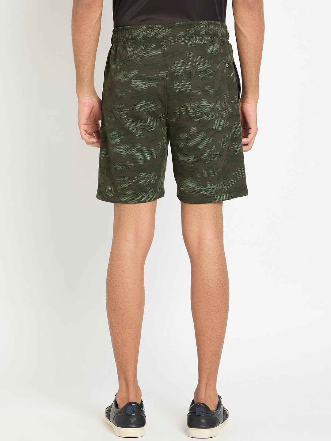 Dark Olive Printed Short