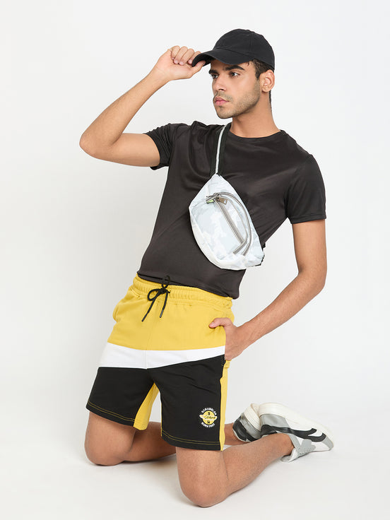 Mustard Colorblocked Short