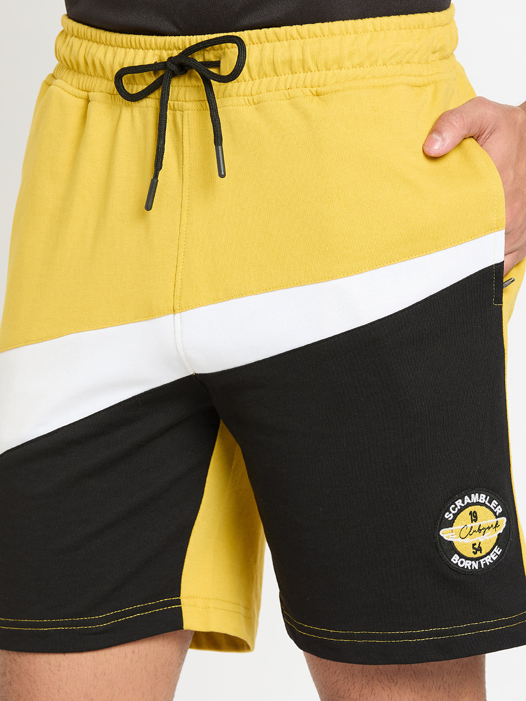 Mustard Colorblocked Short