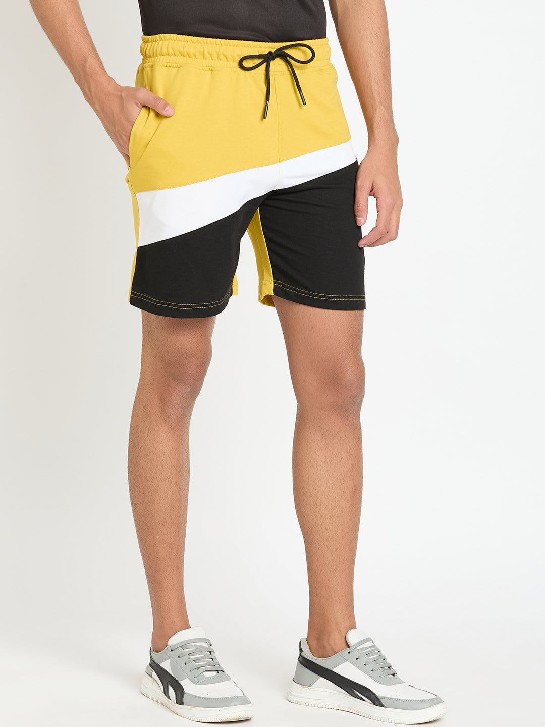 Mustard Colorblocked Short