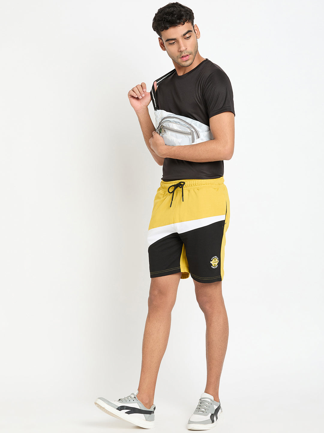 Mustard Colorblocked Short