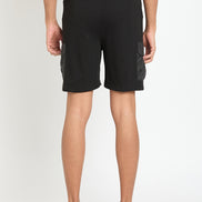 Black Printed Short