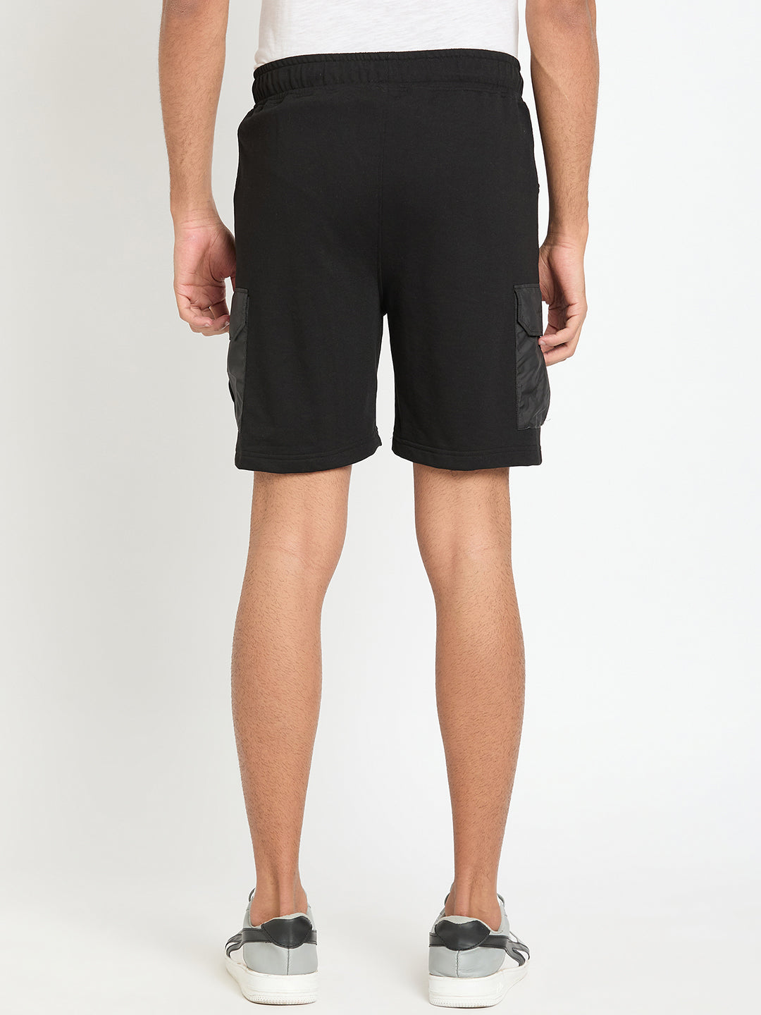 Black Printed Short