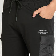 Black Printed Short