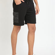 Black Printed Short