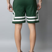 Green Striped Knitted Short