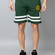 Green Striped Knitted Short