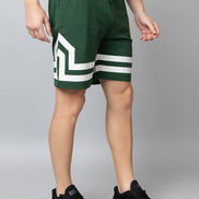 Green Striped Knitted Short