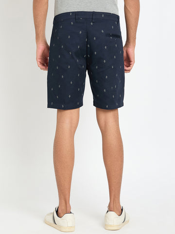 Indigo Printed Short