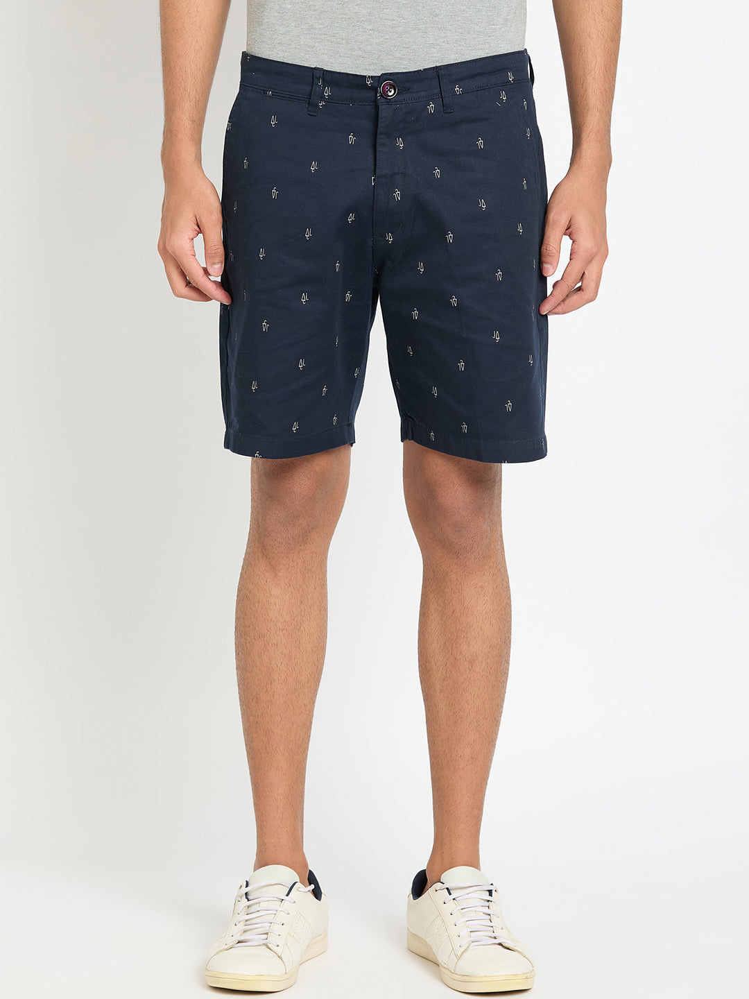 Indigo Printed Short