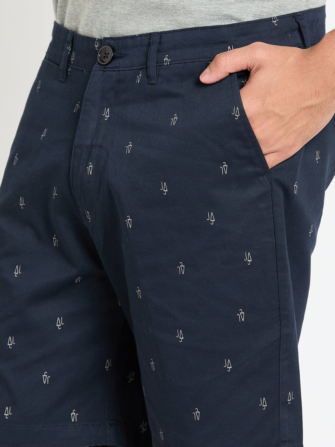 Indigo Printed Short