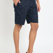 Indigo Printed Short
