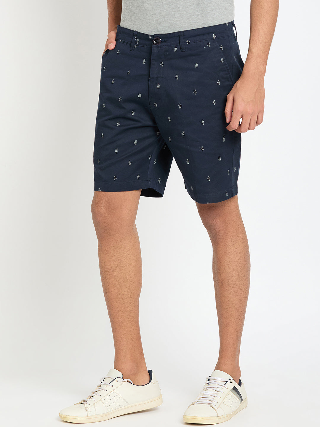 Indigo Printed Short
