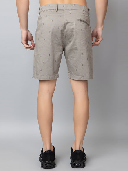Grey Printed Woven Short