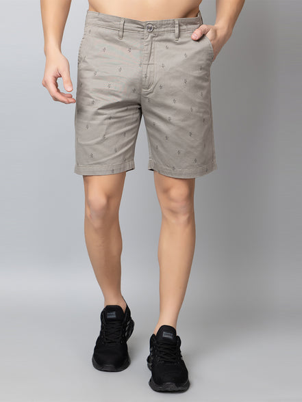 Grey Printed Woven Short