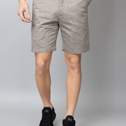 Grey Printed Woven Short
