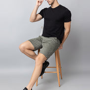 Green Printed Woven Short