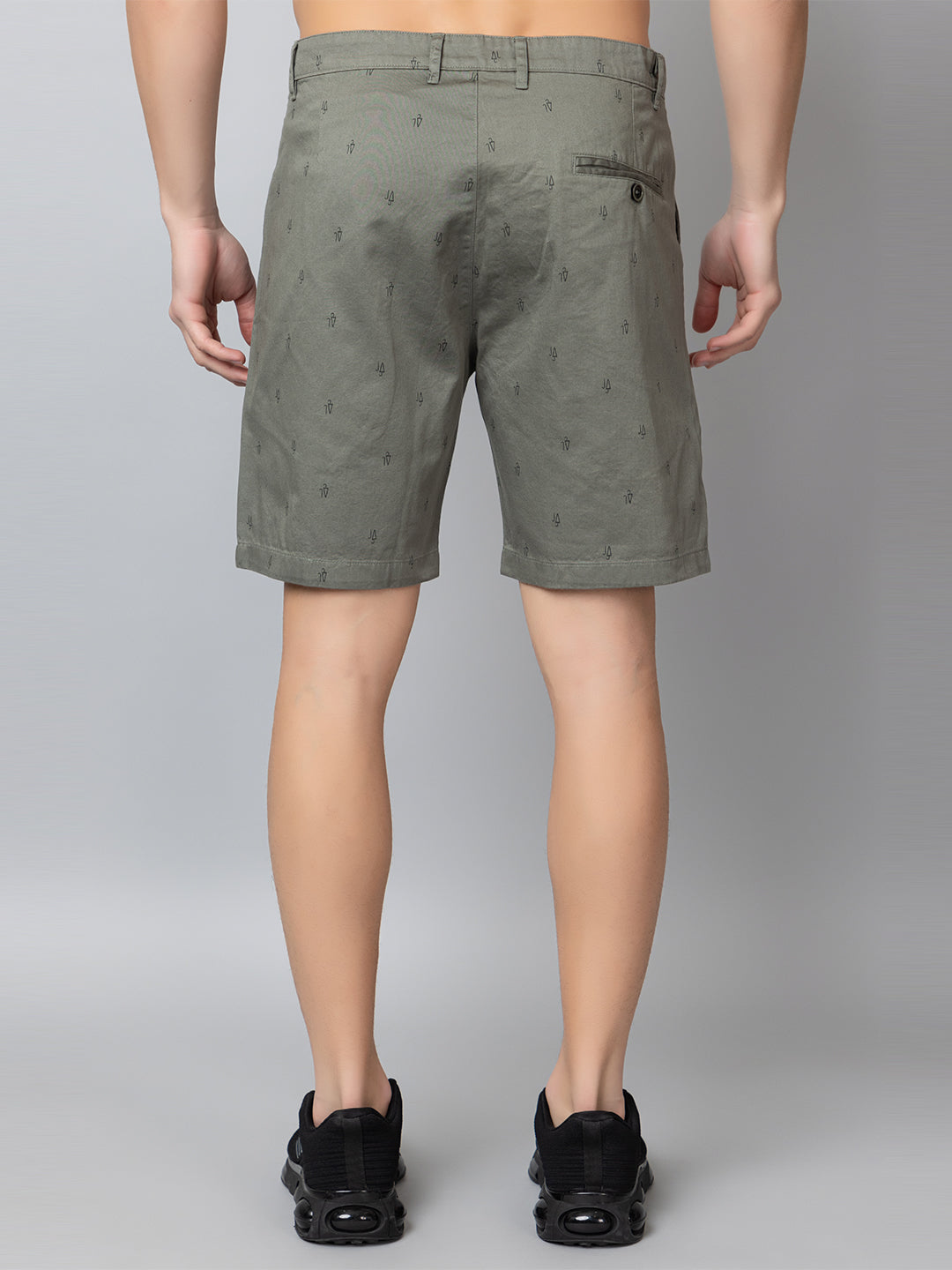 Green Printed Woven Short