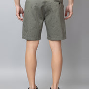 Green Printed Woven Short