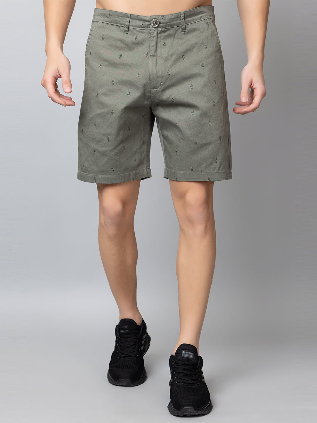 Green Printed Woven Short