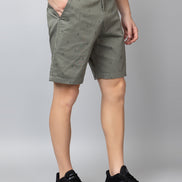 Green Printed Woven Short