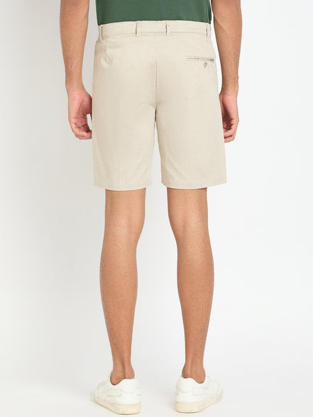 Beige Printed Short
