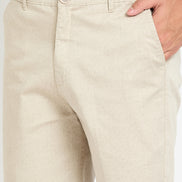Beige Printed Short