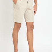 Beige Printed Short