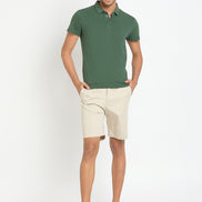 Beige Printed Short