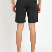 Black Printed Short