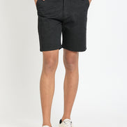 Black Printed Short