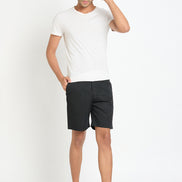 Black Printed Short