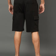 Club York Men Black Drawstring Short