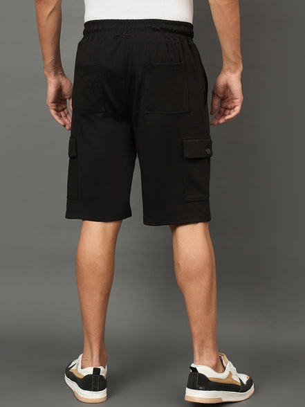Club York Men Black Drawstring Short