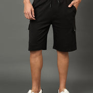 Club York Men Black Drawstring Short