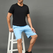 Club York Men Light Blue Drawstring Short