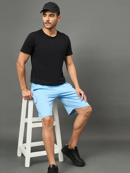 Club York Men Light Blue Drawstring Short