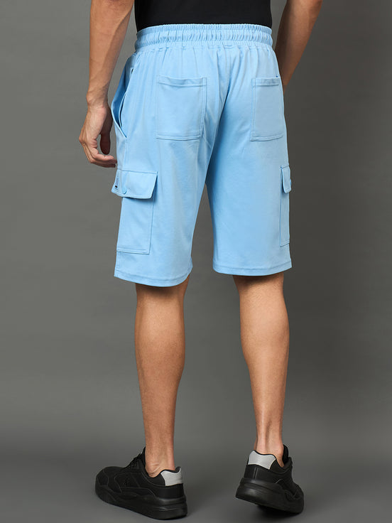 Club York Men Light Blue Drawstring Short