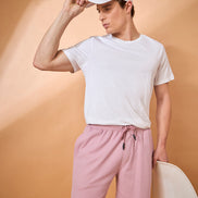 Men Light Onion Solid Regular Fit Short