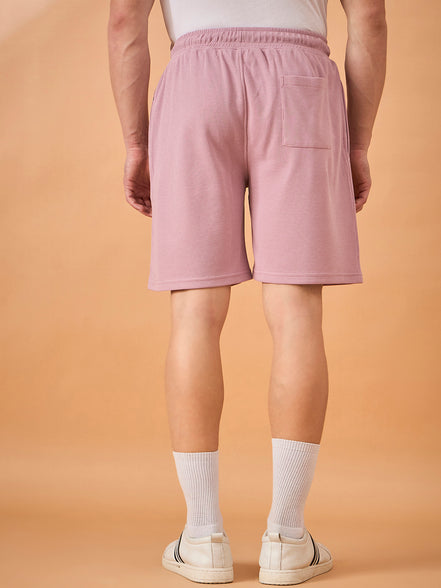 Men Light Onion Solid Regular Fit Short