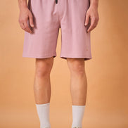 Men Light Onion Solid Regular Fit Short