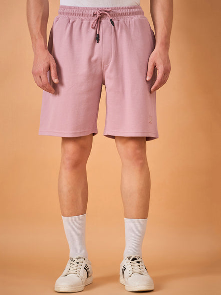 Men Light Onion Solid Regular Fit Short