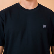 Men Navy Solid Regular Fit Short