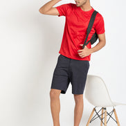 Navy Printed Short