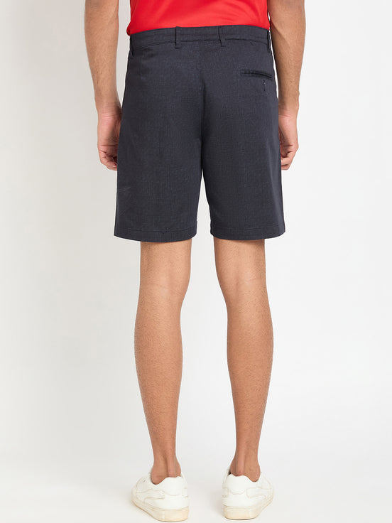 Navy Printed Short